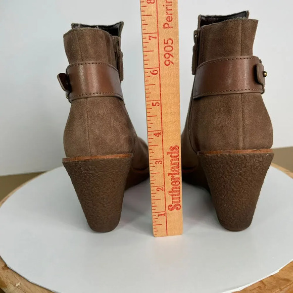 Cole Haan Womens Waterproof Suede Brown Comfy Ankle Boots 8B Fall Winter Boho - Picture 7 of 9